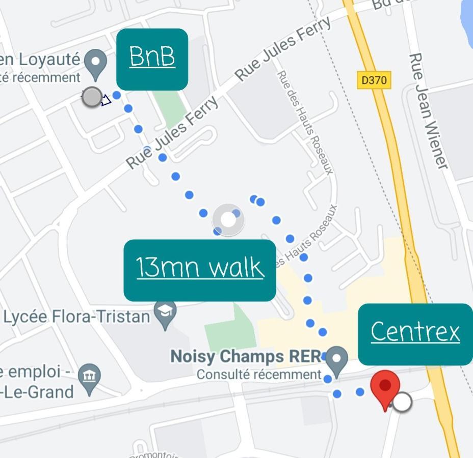 Appartement 65M² Paris - Disneyland - Rer A Noisy-le-Grand Bagian luar foto